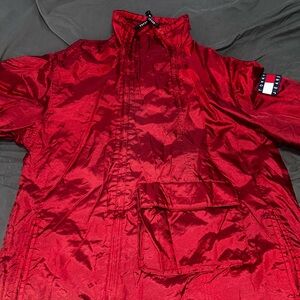 Vintage Tommy Hilfiger Vibrant Red Windbreaker
